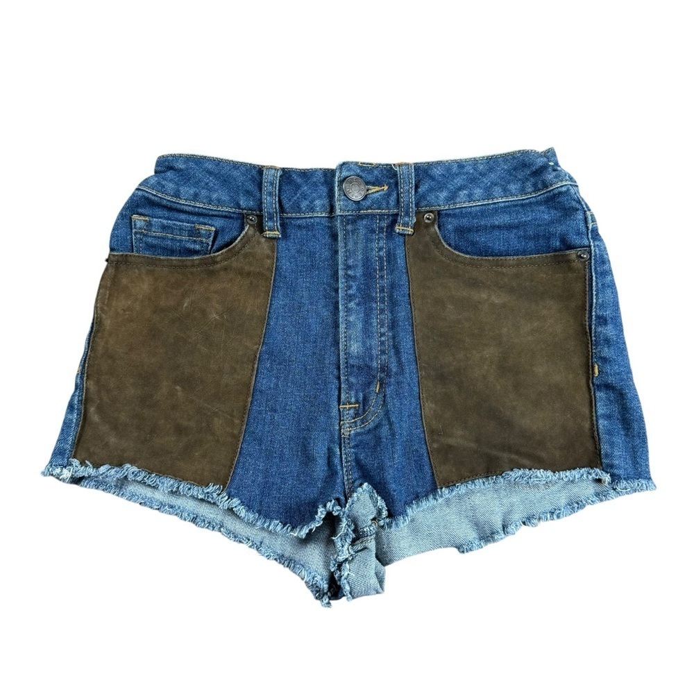 BDG High Rise Cheeky Denim Shorts Size 27 Suade Blue Jean Shorts
